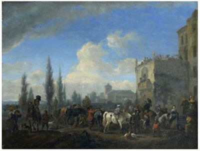 Sample artwork by Carel Falens (1683 - 1733), known for painting and sculpture - View similar artists and auction records