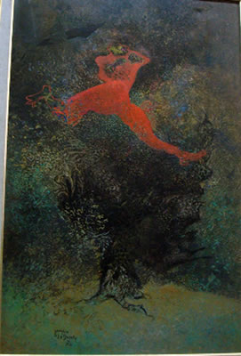 L'oiseau rouge