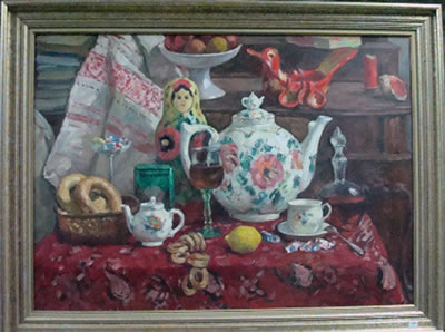 L'heure du thé by Boris Mikhailovich Lavrenko - Auction record, sale price, and art valuation. Compare with similar artists and explore comparable artworks.