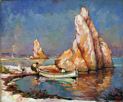 Pêcheurs sur l'étang de Berre by Charles Binchops - Auction record, sale price, and art valuation. Compare with similar artists and explore comparable artworks.