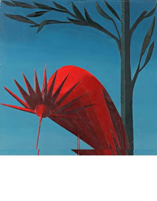 L'oiseau rouge