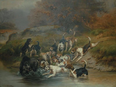 Hallali de sanglier à l'eau by Jules-Bertrand Gelibert - Auction record, sale price, and art valuation. Compare with similar artists and explore comparable artworks.