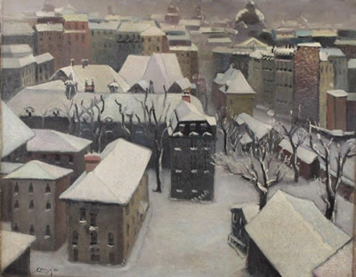 Paris sous la neige by Auguste Joseph Clerge - Auction record, sale price, and art valuation. Compare with similar artists and explore comparable artworks.