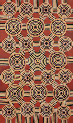 Sample artwork by Joe Ross Pwerle (20th Century), known for aboriginal painting - View similar artists and auction records