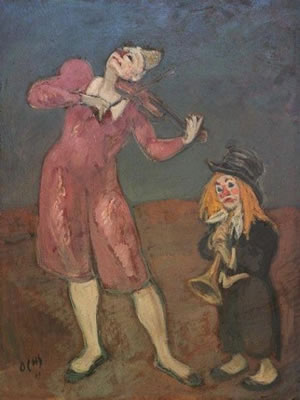 Sample artwork by Jacques Ochs (1883 - 1971), known for portrait and figure painting, caricatures - View similar artists and auction records
