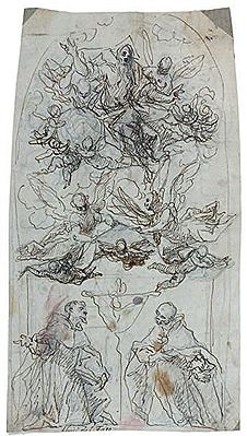 Saint François et un autre saint ayant une vision de la Trinité by Luigi Benfatto - Auction record, sale price, and art valuation. Compare with similar artists and explore comparable artworks.
