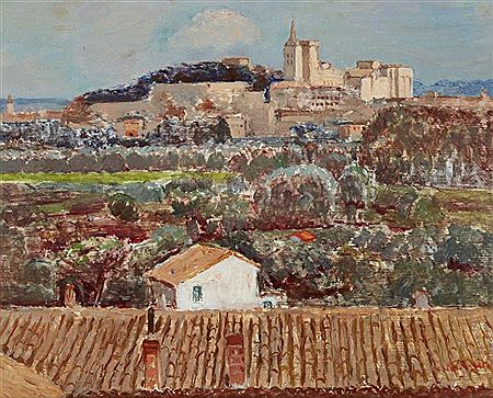 Avignon vue de Villeneuve by Georges Andre Klein - Auction record, sale price, and art valuation. Compare with similar artists and explore comparable artworks.