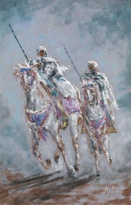 GUERRIERS MAROCAINS AU GALOP MOROCCAN WARRIORS IN GALLOP