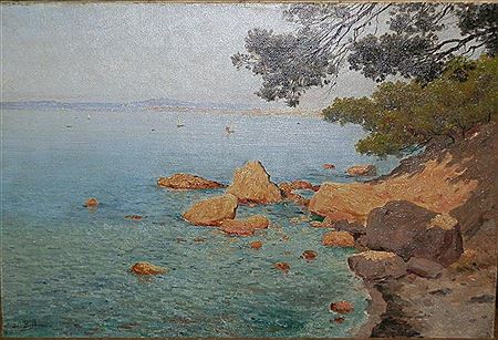 Paysage de bord de mer méditerranéen