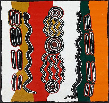 Sample artwork by Peggy Rockman Napaljarri (21st century), known for aboriginal art - View similar artists and auction records