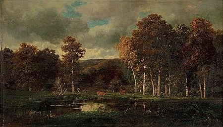 Paysage à l'étang