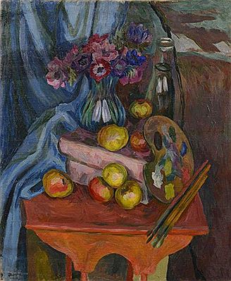 Composition aux fruits et à la palette