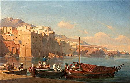 ALGER, VUE PRISE DE BAB-AZOUN VERS 1840 ALGIERS, FROM BAB-AZOUN, CIRCA 1840