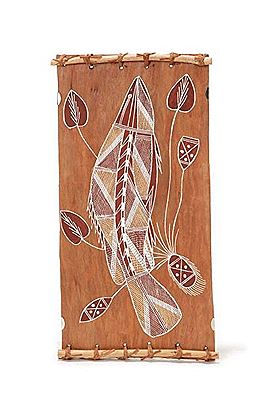 Barramundi - Namarnkol, 1999 by Larry Nalorlman - Auction record, sale price, and art valuation. Compare with similar artists and explore comparable artworks.