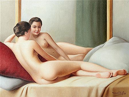 Nu au miroir