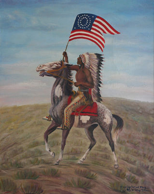 Sample artwork by Louis ShipShee (1896 - 1975), known for native american portrait painting - View similar artists and auction records