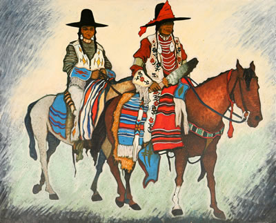 Crow Indian Parade Riders