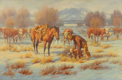 Headed for Safety by George B Marks - Auction record, sale price, and art valuation. Compare with similar artists and explore comparable artworks.