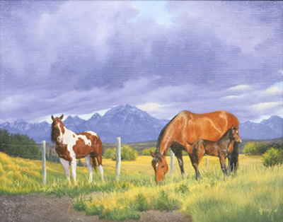 New Neighbor by Donna King - Auction record, sale price, and art valuation. Compare with similar artists and explore comparable artworks.