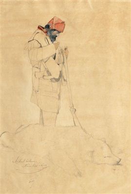 Study For A Grizzly Hunt