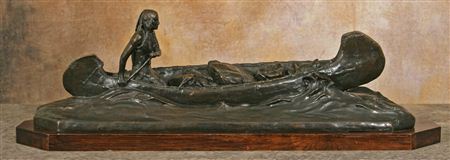 Indian in a Canoe