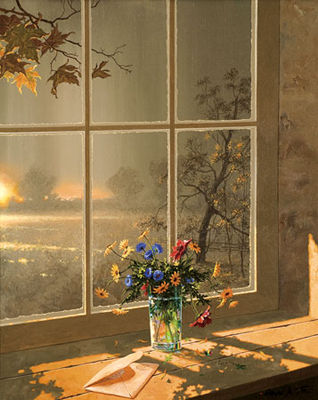 Flower on The Window Sill