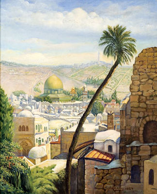 Sample artwork by Aharon Schaul Schur (1864 - 1945), known for painting - View similar artists and auction records