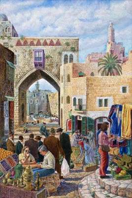 Jerusalem, the old city market