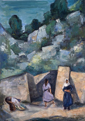 Female Figures in Galilee by Leo Kahn - Auction record, sale price, and art valuation. Compare with similar artists and explore comparable artworks.