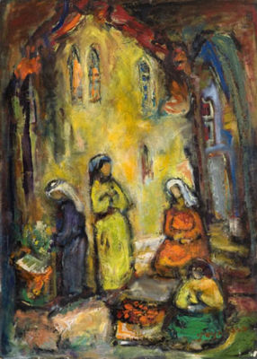 Jewish market scene