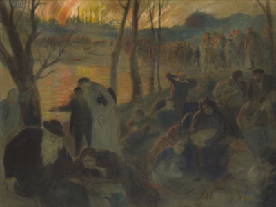 Pogrom by Isaak Lwowitsh Ashknazii - Auction record, sale price, and art valuation. Compare with similar artists and explore comparable artworks.