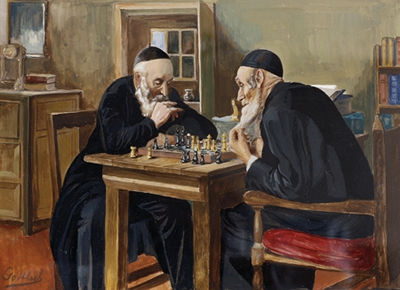 Rabbis playing chess