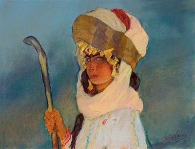 Shepherdess by Abel Pann - Auction record, sale price, and art valuation. Compare with similar artists and explore comparable artworks.