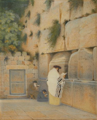Praying at the Kotel