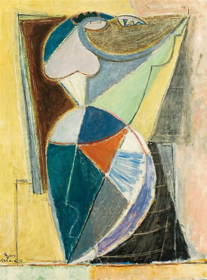 Sample artwork by Aharon Kahana (1905 - 1967), known for paintings - View similar artists and auction records