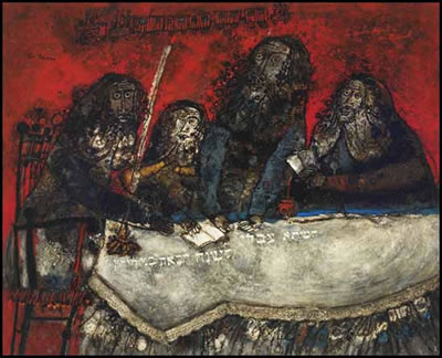 The Four Sons of the Hagadda by Theo Tobiasse - Auction record, sale price, and art valuation. Compare with similar artists and explore comparable artworks.