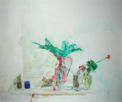 Flowers on a table