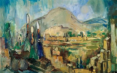 Galilee scenery by Joseph Kossonogi - Auction record, sale price, and art valuation. Compare with similar artists and explore comparable artworks.