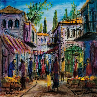 Market scene, Mea Shearim