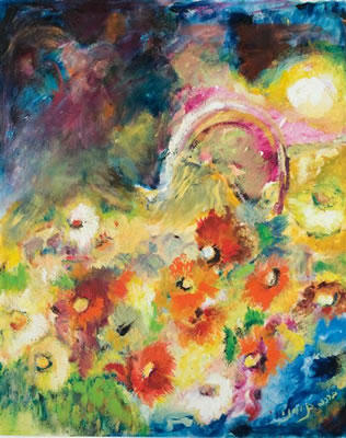 Flowers in a field by Bracha (Braha) Binyamini - Auction record, sale price, and art valuation. Compare with similar artists and explore comparable artworks.