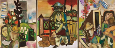 Triptych by Leo (Lior) Roth - Auction record, sale price, and art valuation. Compare with similar artists and explore comparable artworks.