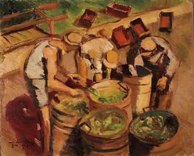 Daily laborers by Shlomo Van Den Berg - Auction record, sale price, and art valuation. Compare with similar artists and explore comparable artworks.