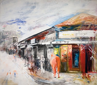 Zion Square, Jerusalem by Ivan Schwebel - Auction record, sale price, and art valuation. Compare with similar artists and explore comparable artworks.
