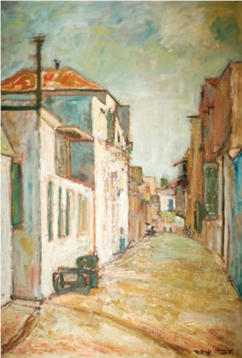 Sample artwork by Zvi Shor (1898 - 1979), known for painting, sculpture - View similar artists and auction records
