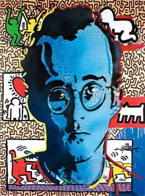 Triptych- Hommage to Pop Art (Keith Haring, Andy Warhol, Tom Wesselmann)