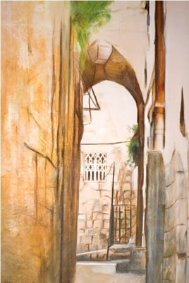 Alleys in the neighborhood of Mea Shearim neighborhood
