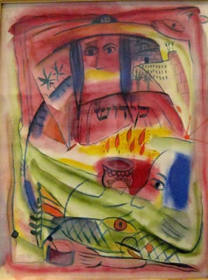 Kidush by Isac Besanson - Auction record, sale price, and art valuation. Compare with similar artists and explore comparable artworks.