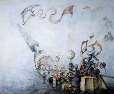 Surrealist seascape