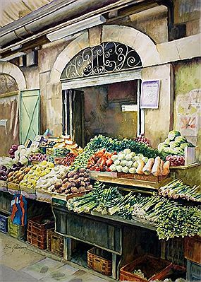 Machane Yehuda market by Beni Gassenbaur - Auction record, sale price, and art valuation. Compare with similar artists and explore comparable artworks.