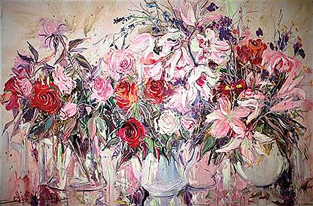 Flowers by Ina Belous - Auction record, sale price, and art valuation. Compare with similar artists and explore comparable artworks.